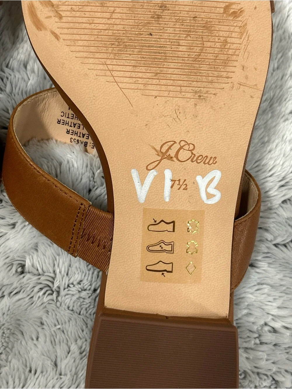 J. Crew | Hazel Cutout Sandals in Leather